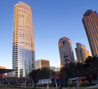 Museum Tower condo building in Dallas, TX